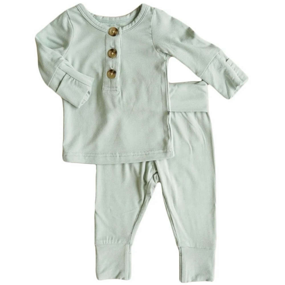 New Caden Lane Mint Green Kids Matching Set, 3-6 Months